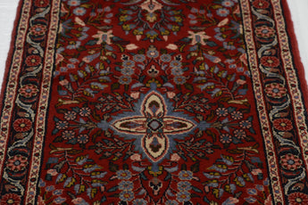 Handknuten Hamadan Oriental village carpet, Nomad-style, 314x78 cm with intricate patterns and rich colors, by Orientmattor.