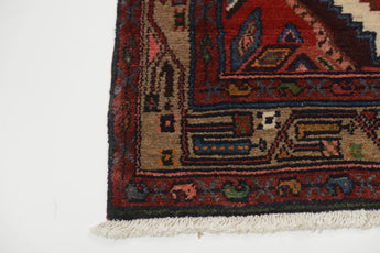 Handwoven Hamadan Persian village carpet from Orientmattor, 325x90 cm, featuring traditional Nomad design and rich earthy tones.