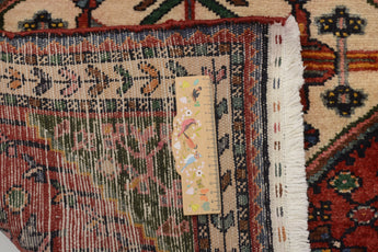 Handwoven Hamadan Persian village carpet by Orientmattor, 325x94 cm, featuring traditional nomad design and vibrant colors.