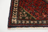 Handknuten Hamadan Persian village carpet by Orientmattor, 325x94 cm, showing intricate traditional geometric patterns.
