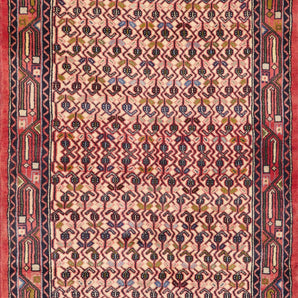 Handwoven Ingilas Persian village carpet by Orientmattor, 192 x 80 cm, featuring traditional nomad design and intricate patterns.