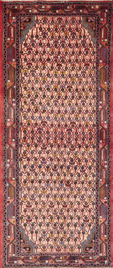 Handwoven Ingilas Persian village carpet by Orientmattor, 192 x 80 cm, featuring traditional nomad design and intricate patterns.