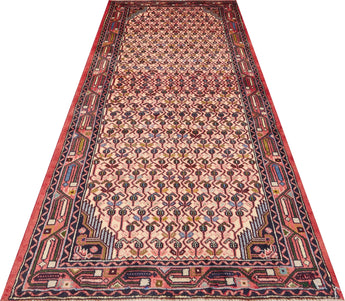Handknuten Ingilas Persian village carpet by Orientmattor, 192x80 cm, featuring traditional Nomad rug patterns and rich woven details.