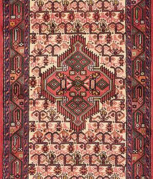 Handknuten Ingilas Persian village carpet, 197x80 cm, with intricate traditional patterns, crafted by Orientmattor.