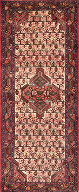 Handknuten Ingilas Persian village carpet, 197x80 cm, with intricate traditional patterns, crafted by Orientmattor.