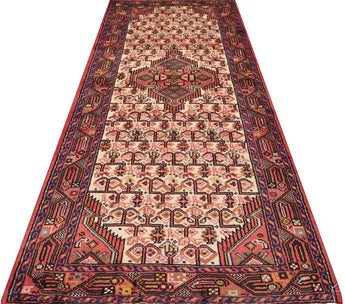 Handknuten Ingilas Persian village carpet, 197x80 cm by Orientmattor, featuring intricate traditional patterns and rich earthy tones.