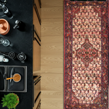 Handwoven Ingilas Persian village carpet by Orientmattor, 197x80 cm with intricate traditional patterns.