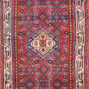 Handknuten Ingilas Persian village carpet, 212x80 cm, with intricate traditional patterns, from Orientmattor.