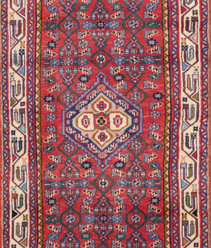 Handknuten Ingilas Persian village carpet, 212x80 cm, with intricate traditional patterns, from Orientmattor.