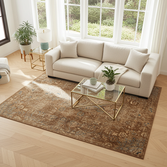 Vintage Orientmattor handknuten oriental rug, 267x165 cm with intricate patterns, showcasing traditional craftsmanship.