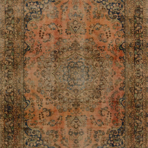 Vintage Oriental handwoven rug by Orientmattor, 282x177 cm with intricate patterns and rich colors.