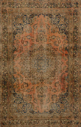 Vintage Oriental handwoven rug by Orientmattor, 282x177 cm with intricate patterns and rich colors.