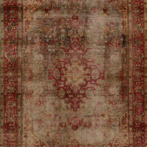 Vintage Orientmattor handknuten Oriental rug, 282x190 cm, detailed patterns and rich colors in a classic design.