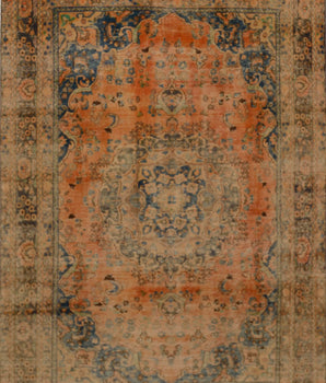 Vintage Oriental handwoven rug from Orientmattor, 290 x 182 cm with intricate patterns and rich colors.