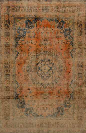 Vintage Oriental handwoven rug from Orientmattor, 290 x 182 cm with intricate patterns and rich colors.