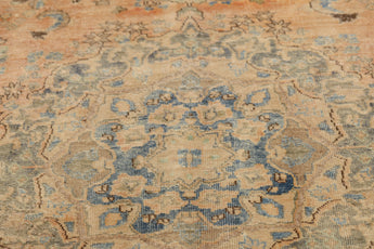 Vintage Oriental handknuten matta in warm tones, measuring 290 x 182 cm, from Orientmattor with intricate patterns.