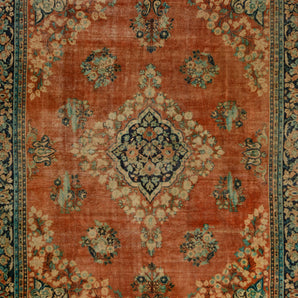 Vintage Oriental handknuten matta from Orientmattor, 360x267 cm, featuring intricate patterns and rich colors.