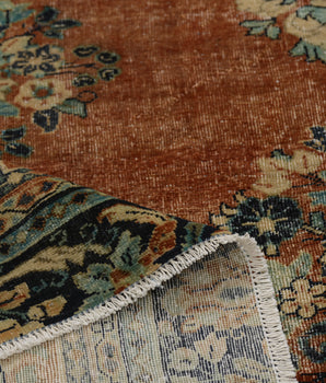 Large vintage Oriental handwoven rug measuring 360x267 cm from Orientmattor with intricate traditional patterns.