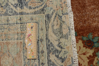Vintage Oriental handwoven rug by Orientmattor, 360 x 267 cm with intricate traditional patterns and warm earthy tones.
