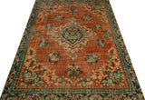 Vintage Oriental handknuten matta from Orientmattor, 360x267 cm with intricate patterns and rich colors.