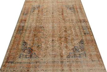 Vintage Oriental handwoven rug from Orientmattor, 362x282 cm, showcasing intricate patterns and rich colors in the image.