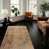Vintage Oriental handwoven rug from Orientmattor, 362 x 282 cm with intricate traditional patterns.