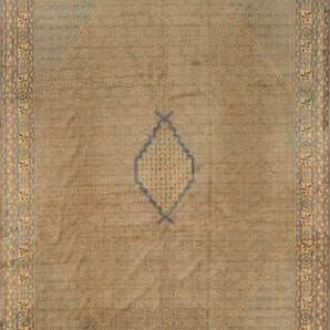 Vintage oriental handwoven rug by Orientmattor, 370 x 310 cm, featuring intricate traditional patterns and rich colors.