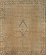 Vintage oriental handwoven rug by Orientmattor, 370 x 310 cm, featuring intricate traditional patterns and rich colors.