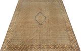 Vintage Oriental handwoven rug from Orientmattor, 370 x 310 cm, detailed floral pattern in warm tones.