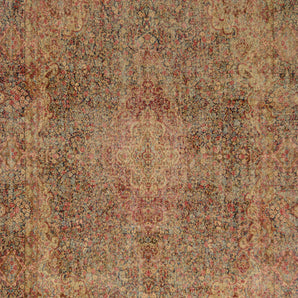 Vintage Oriental handwoven rug from Orientmattor, 390x262 cm with intricate patterns and rich colors.