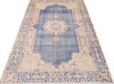 Vintage Persian handwoven rug by Orientmattor, 270x173 cm, with intricate traditional patterns and rich colors.