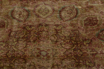 Vintage Persian handknuten matta with intricate patterns, measuring 362 x 265 cm, by Orientmattor.
