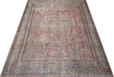 Vintage Persian handwoven rug by Orientmattor, 370 x 276 cm with intricate traditional patterns and rich colors.