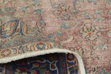 Vintage Persian handwoven rug by Orientmattor, 370 x 276 cm with intricate traditional patterns.