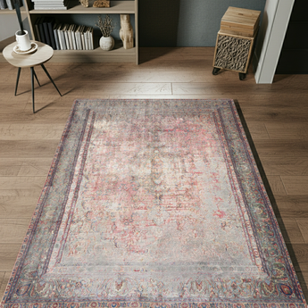 Vintage Persian handknuten matta by Orientmattor, 370 x 276 cm with intricate traditional patterns and rich colors.