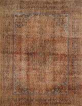 Vintage Persian handwoven rug by Orientmattor, 378x285 cm, detailed patterns and rich colors in a classic design.