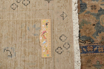 Vintage Persian handwoven rug from Orientmattor, 378x285 cm, featuring intricate traditional patterns and rich colors.