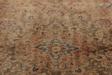 Vintage Persian handwoven rug from Orientmattor, 378 x 285 cm with intricate traditional patterns.