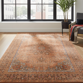 Vintage Persian handknuten matta by Orientmattor, 378 x 285 cm with intricate traditional patterns and rich colors.