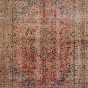 Vintage Persian handknuten matta by Orientmattor, 380x276 cm with intricate traditional patterns.