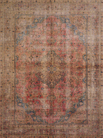 Vintage Persian handknuten matta by Orientmattor, 380x276 cm with intricate traditional patterns.