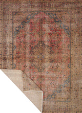 Vintage Persian handwoven rug from Orientmattor, 380x276 cm, with intricate patterns and rich colors.