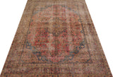Vintage Persian handwoven rug by Orientmattor, 380x276 cm with intricate patterns and rich colors.
