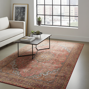 Vintage Persian handknuten matta from Orientmattor, 380 x 276 cm with intricate traditional patterns and rich colors.