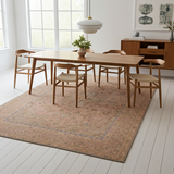 Handwoven vintage Persian rug from Orientmattor, 380x286 cm with intricate traditional patterns and rich colors.