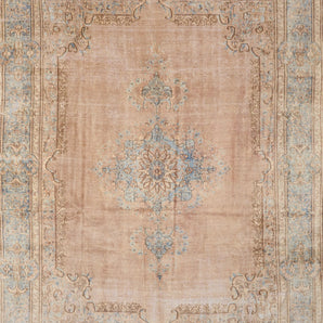 Vintage Persian handwoven rug by Orientmattor, 382 x 291 cm, intricate traditional design in rich colors.