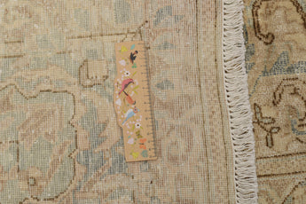 Vintage Persian handwoven rug by Orientmattor, 382 x 291 cm, featuring intricate traditional patterns and rich colors.