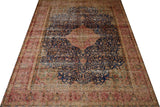 Vintage Persian handknuten matta from Orientmattor, 393 x 295 cm with intricate traditional patterns.
