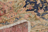 Vintage Persian handmade rug by Orientmattor, 393 x 295 cm, detailed floral patterns on a rich, woven textile background.