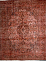 Vintage Orientmattor rug 63183 featuring intricate patterns and warm colors on a textured background.